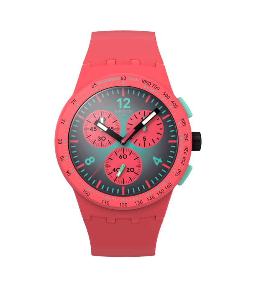 Swatch Paradiso watch Kinetiko Originals Chrono 42mm Susp100