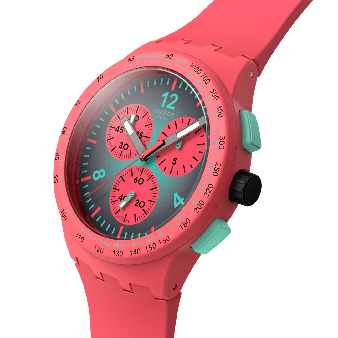 Swatch Paradiso watch Kinetiko Originals Chrono 42mm Susp100