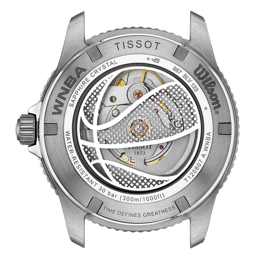 Tissot montre Seastar Wilson WNBA édition spéciale 40mm noir automatique en acier T120.807.17.051.00