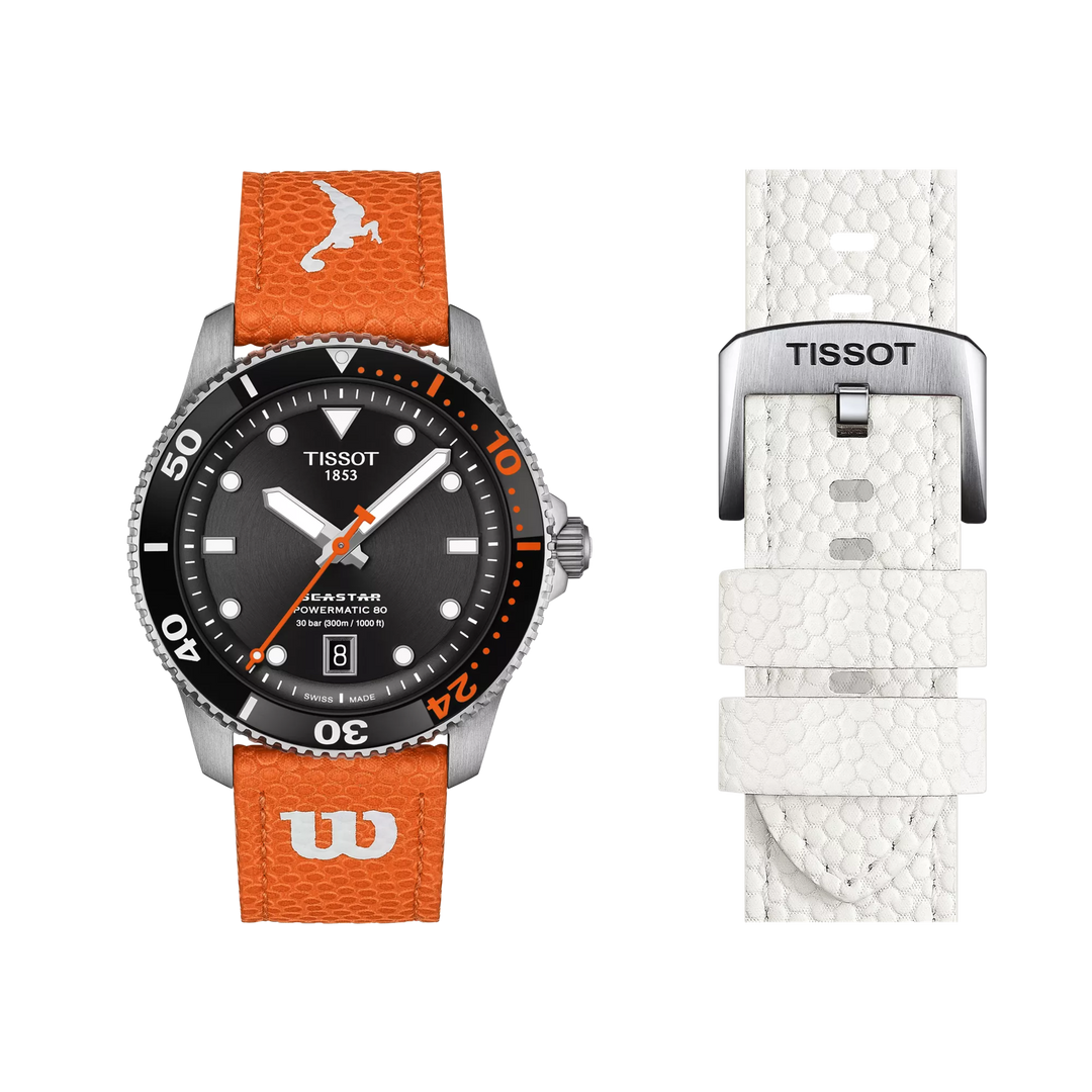 Tissot montre Seastar Wilson WNBA édition spéciale 40mm noir automatique en acier T120.807.17.051.00