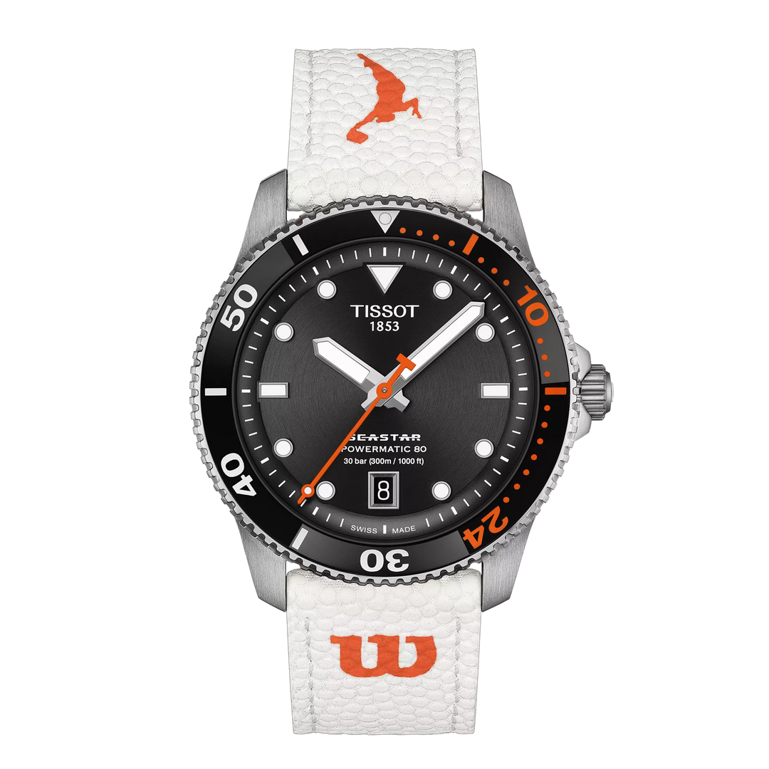 Tissot montre Seastar Wilson WNBA édition spéciale 40mm noir automatique en acier T120.807.17.051.00