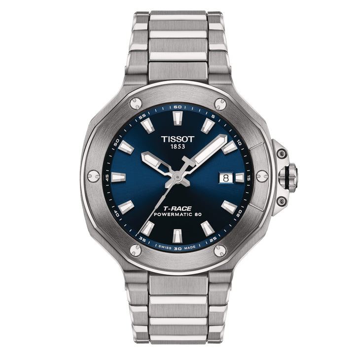 TISSOT T-RACE OKMITIC 80 41 mm Blau Automatisch Stahl T141.807.11.041.00