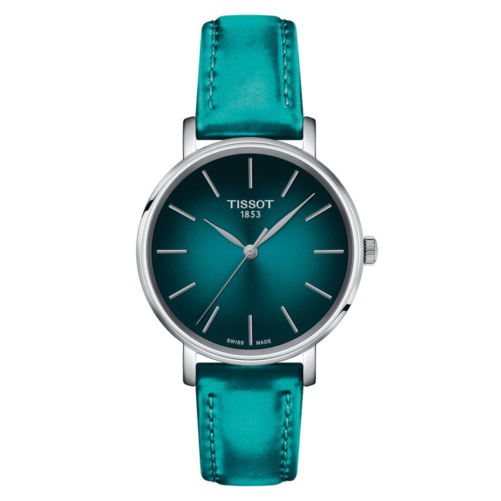 Tissot eveytime 34 mm Turquoise Quartz Watch T143.210.17.091.00