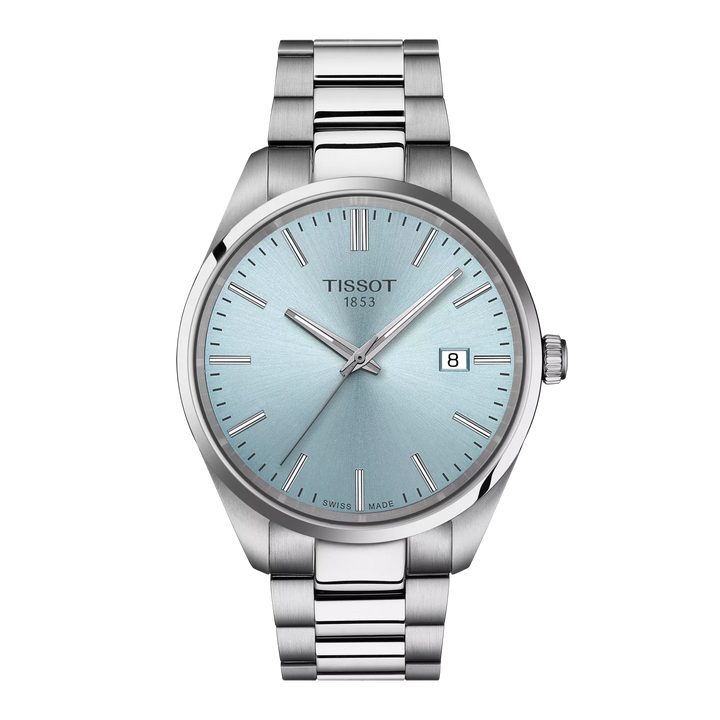 Tissot orologio PR 100 40mm azzurro quarzo acciaio T150.410.11.351.00