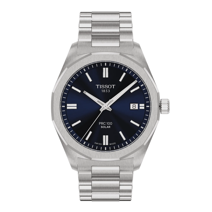 Tissot PRC 100 Solar 39 mm blauer Quarzstahl T151.422.11.041.00