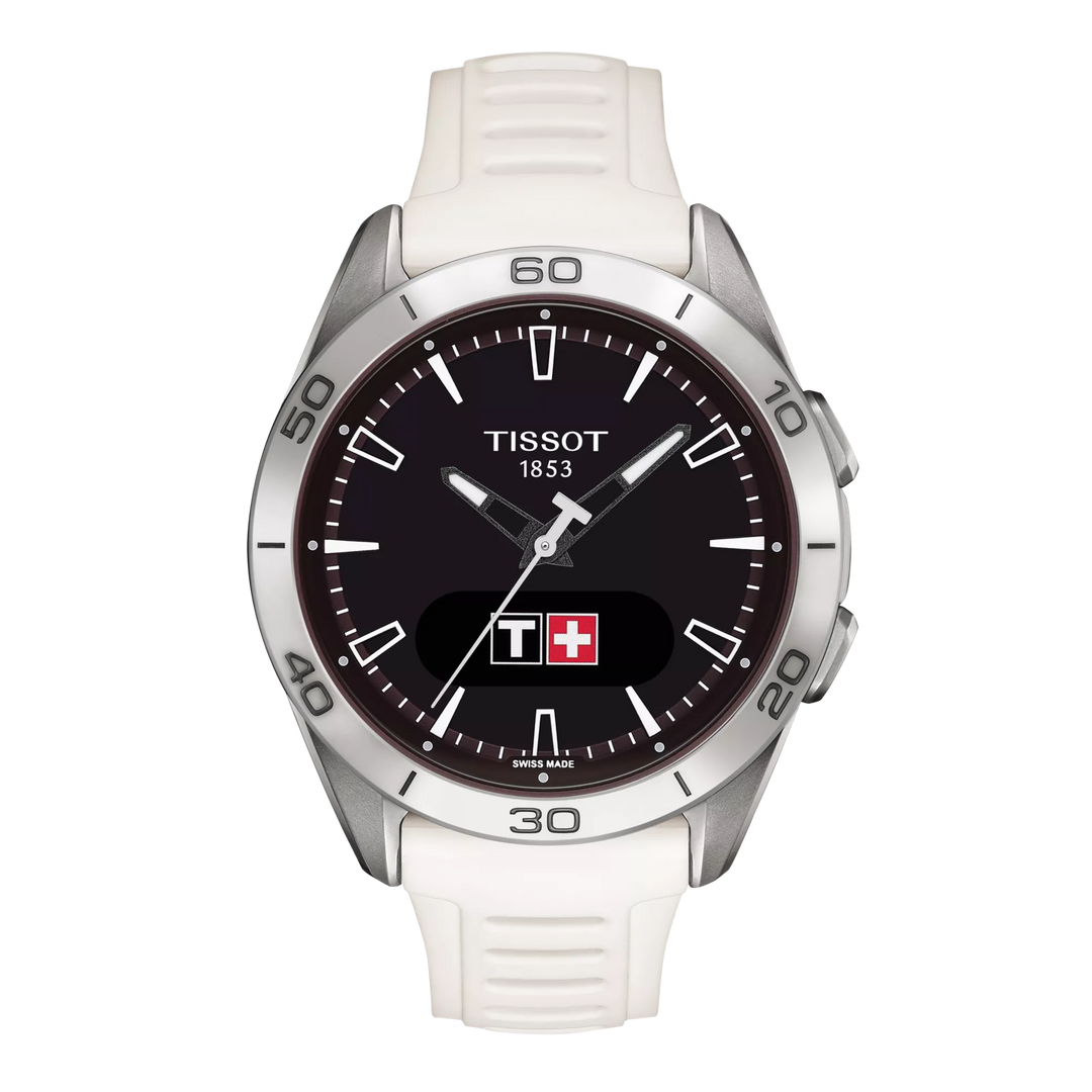 Tissot t-t-t-touch Connect Sport Watch 43.75 mm White Titanium Quartz T153.420.47.051.03