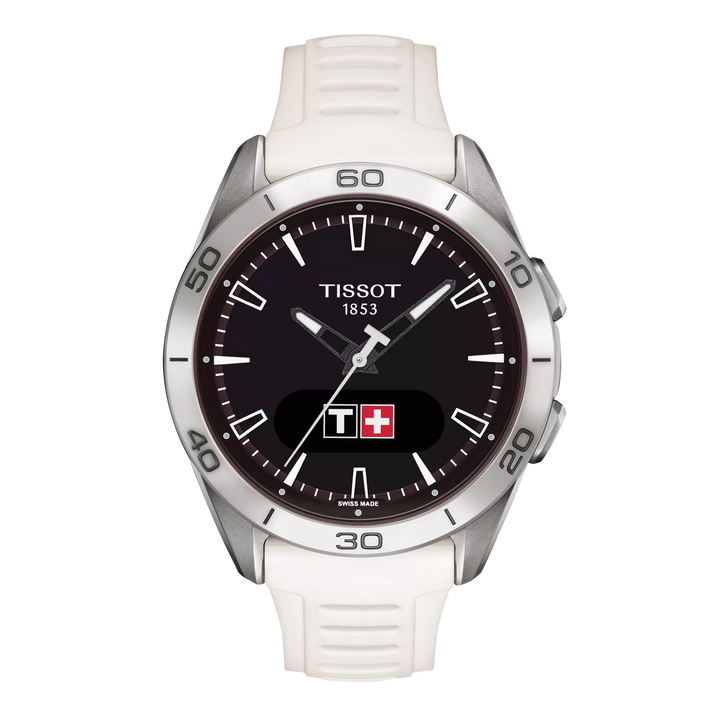 Tissot t-t-t-touch Connect Sport Watch 43.75 mm White Titanium Quartz T153.420.47.051.03