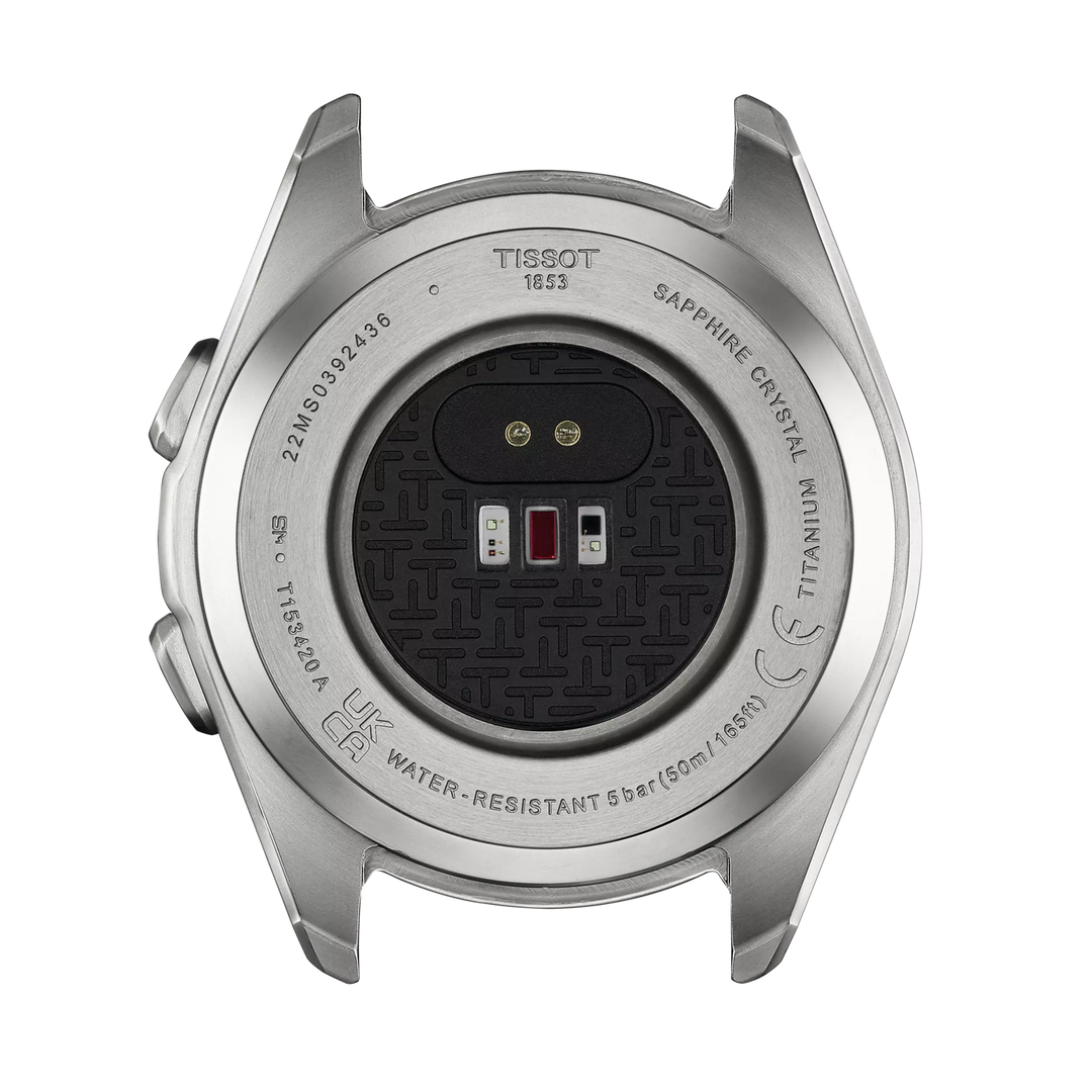 Tissot t-t-t-touch Connect Sport Watch 43.75 mm White Titanium Quartz T153.420.47.051.03