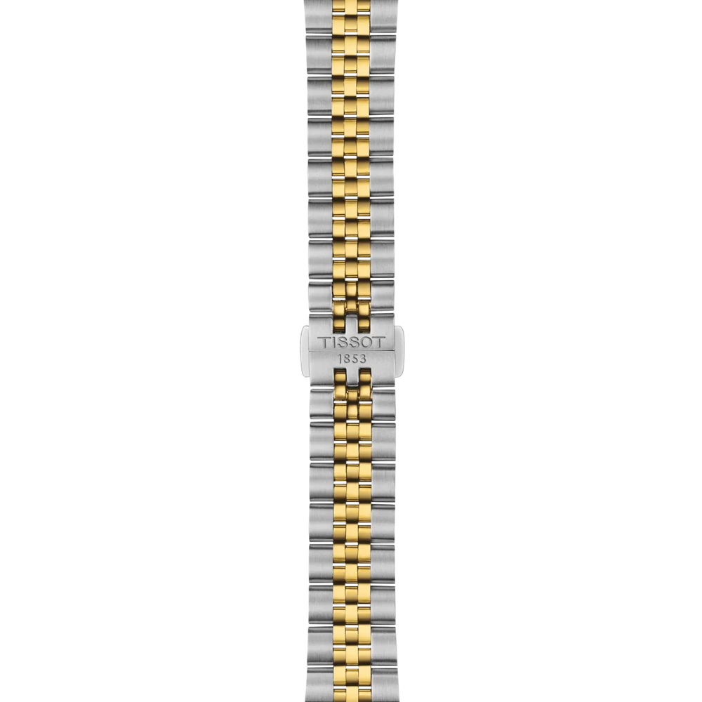 Tissot orologio Ballade 34mm argento quarzo acciaio finiture PVD oro giallo T156.210.22.031.00