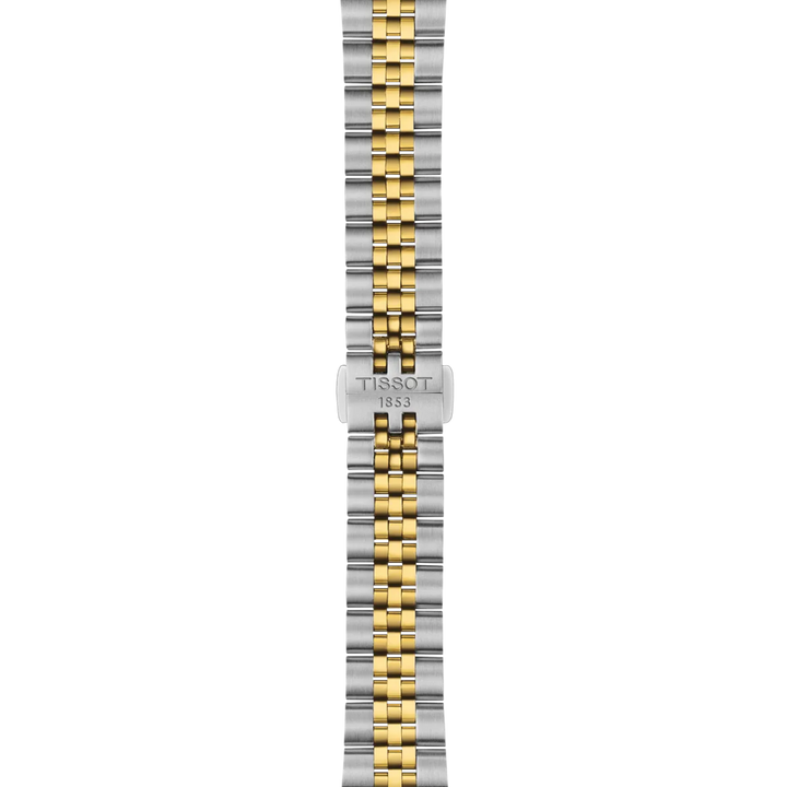 Tissot orologio Ballade 34mm argento quarzo acciaio finiture PVD oro giallo T156.210.22.031.00