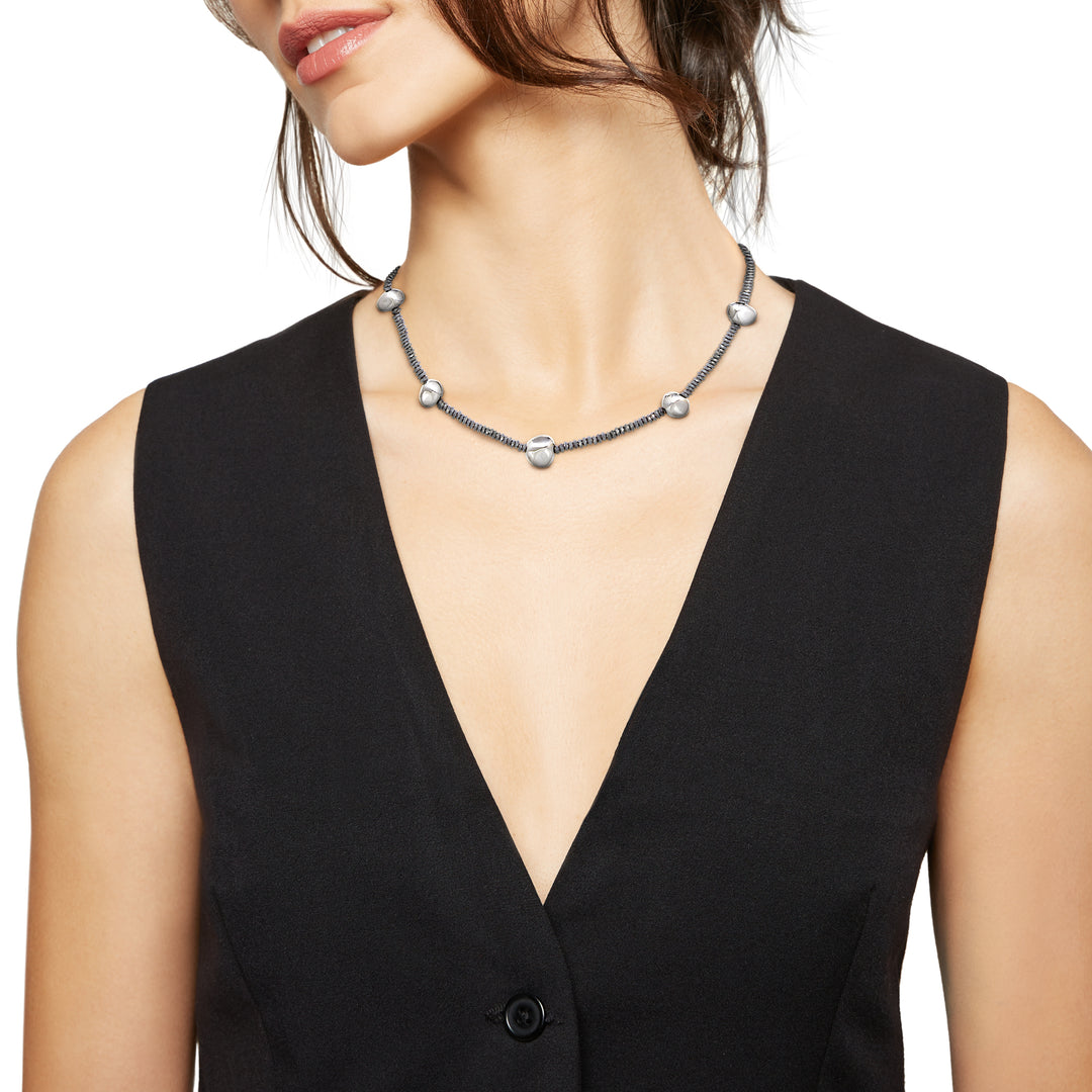 Collier Breil B Rocks en acier hématite TJ3287