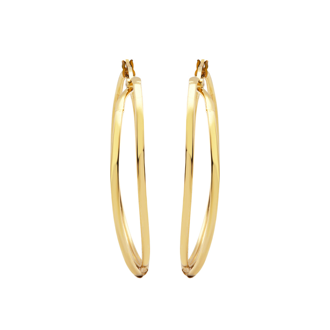 Breil rim earrings lightline steel IP Gold TJ3676 Finishing