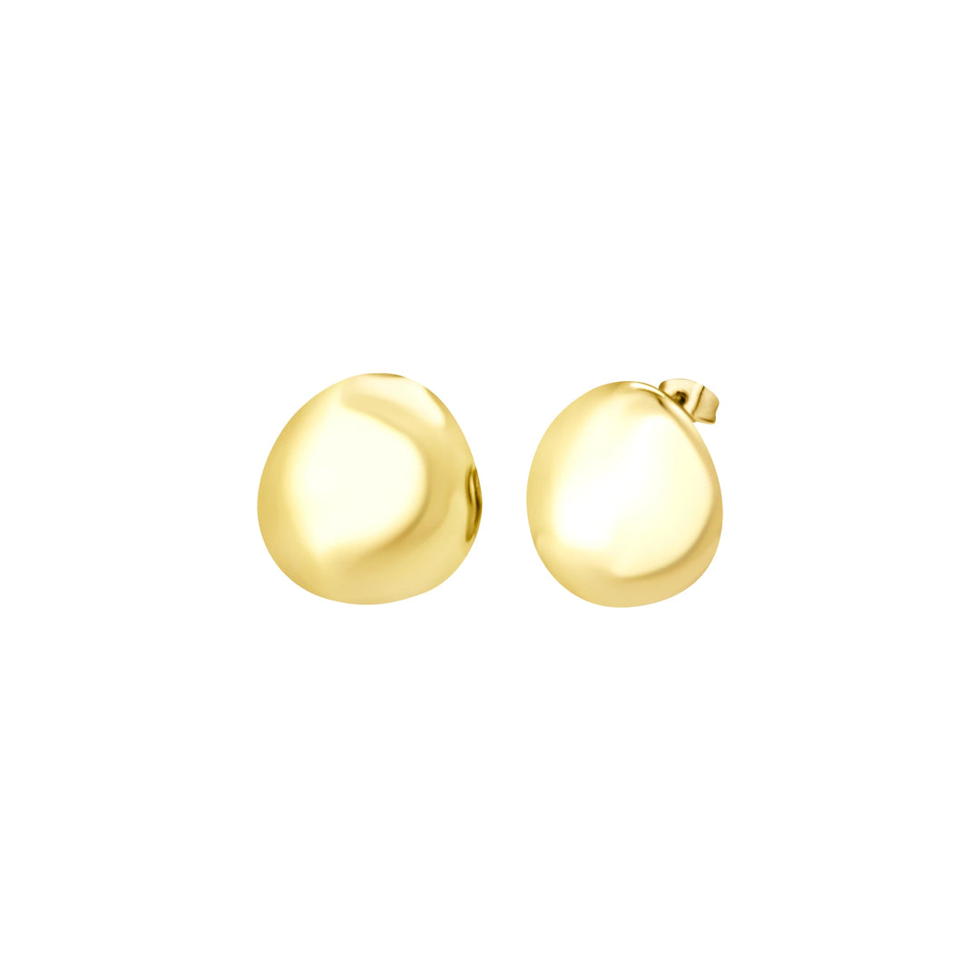 Boucles d'oreilles Breil finition en acier bulle IP Gold TJ3710