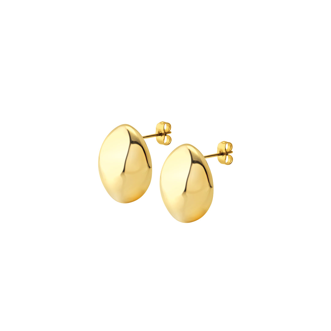 Boucles d'oreilles Breil finition en acier bulle IP Gold TJ3710