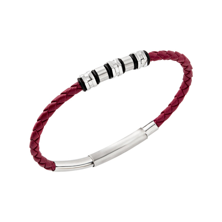 Breil bracciale Wanderlust acciaio pelle TJ3795
