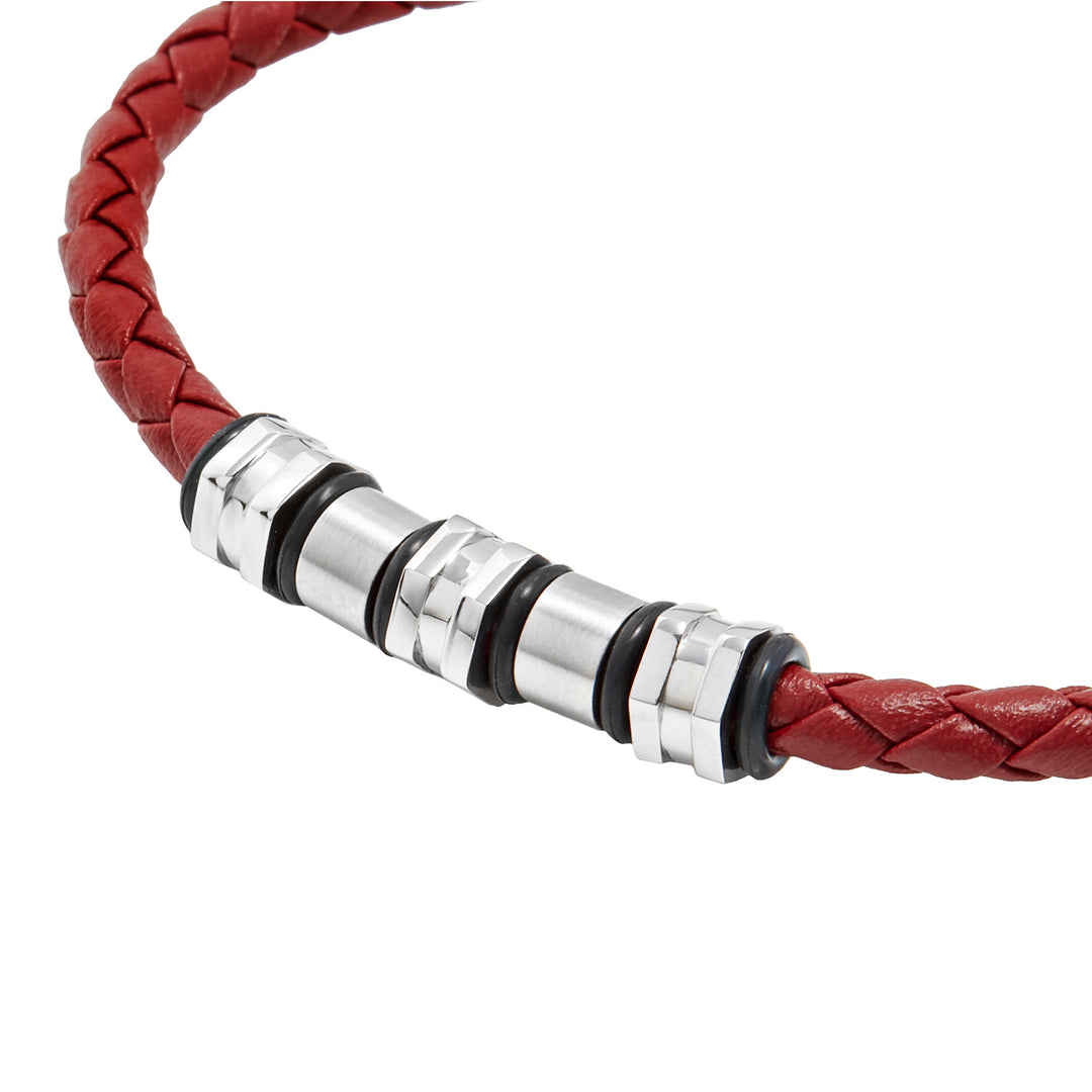 Breil bracciale Wanderlust acciaio pelle TJ3795