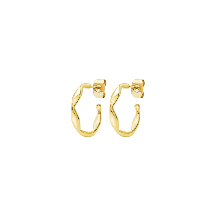 Boucles d'oreilles Breil Circle Alchemy Steel IP Gold TJ3803 Finition