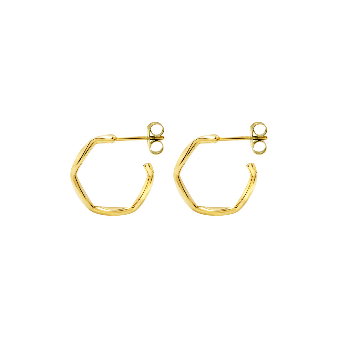 Boucles d'oreilles Breil Circle Alchemy Steel IP Gold TJ3803 Finition