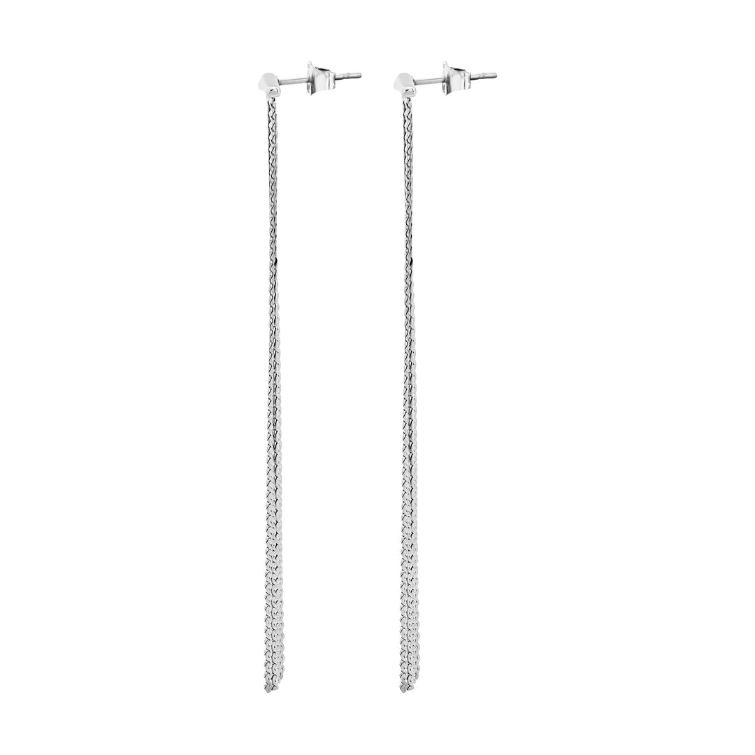 Boucles d'oreilles de pendentif Breil Roll Up Steel TJ3806