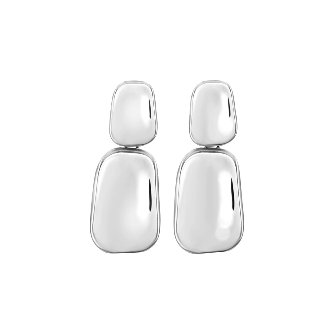 Breil pendants boucles d'oreilles sculpture acier TJ3812