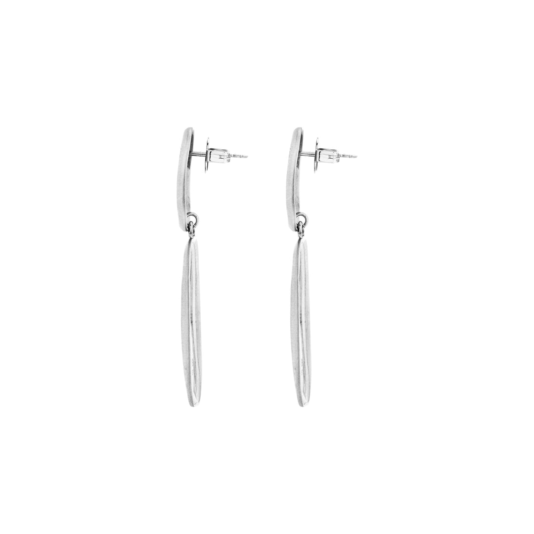 Breil pendants boucles d'oreilles sculpture acier TJ3812