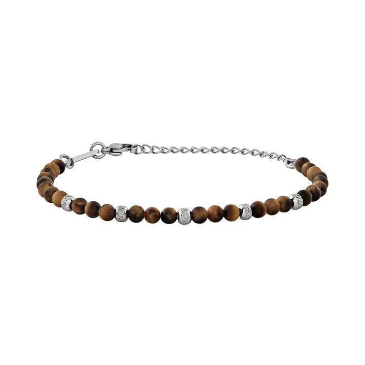 Bracelet oeil de tigre en acier Breil Wild TJ3823