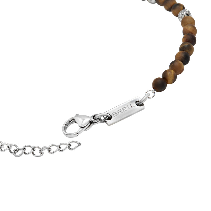 Bracelet oeil de tigre en acier Breil Wild TJ3823