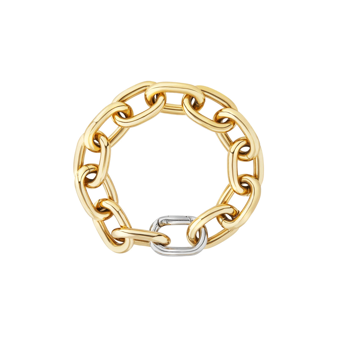 Bracelet Breil en acier distinctif avec finitions en or IP TJ3939