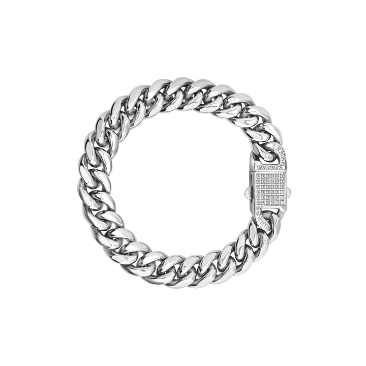 Breil bracciale Steel &amp; Spark acciaio cubic zirconia TJ3978