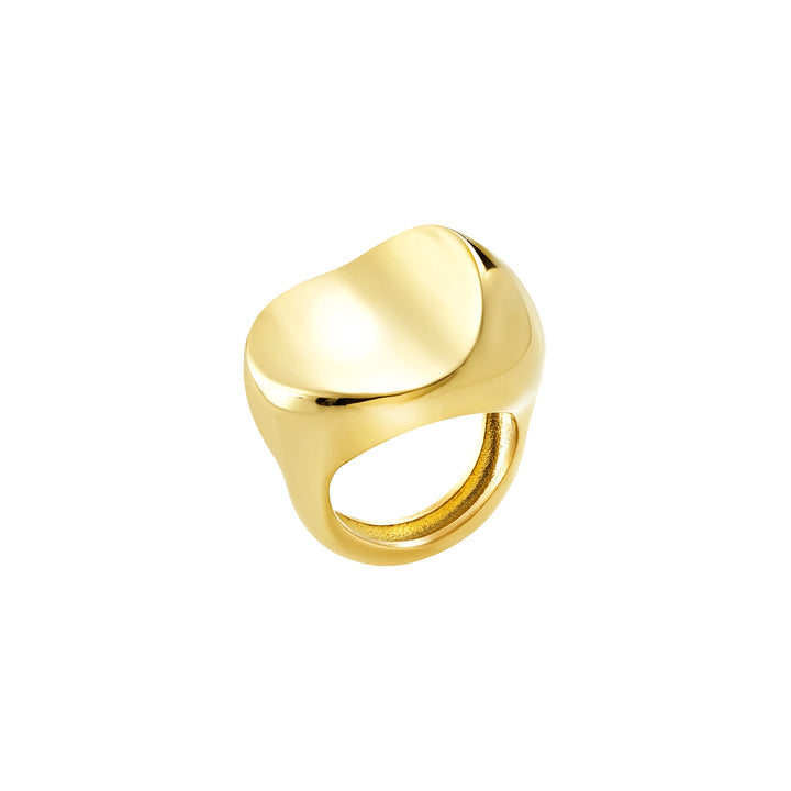Bague Breil Globe en acier finition PVD or TJ3805