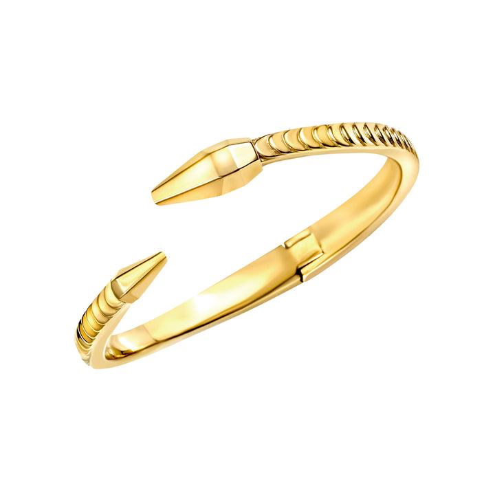 Bracelet Breil Hypnotic en acier rigide avec finition PVD or 14 carats TJ4207