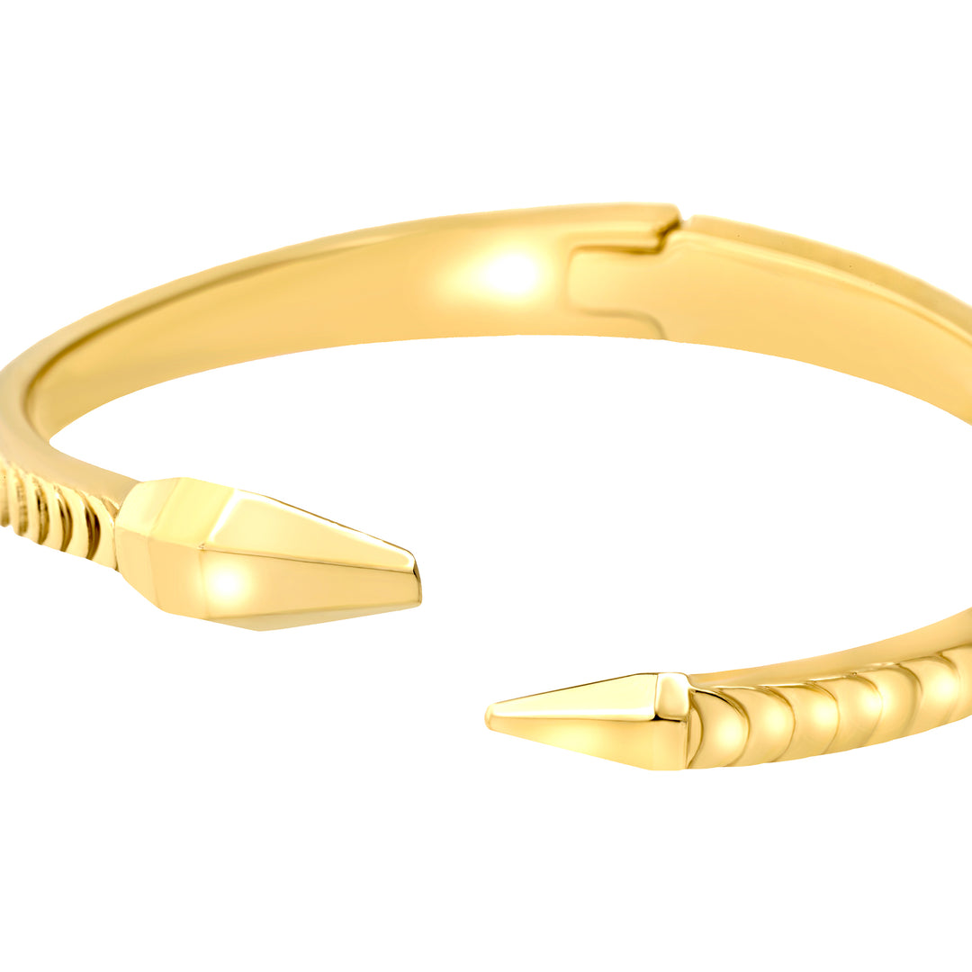 Bracelet Breil Hypnotic en acier rigide avec finition PVD or 14 carats TJ4207