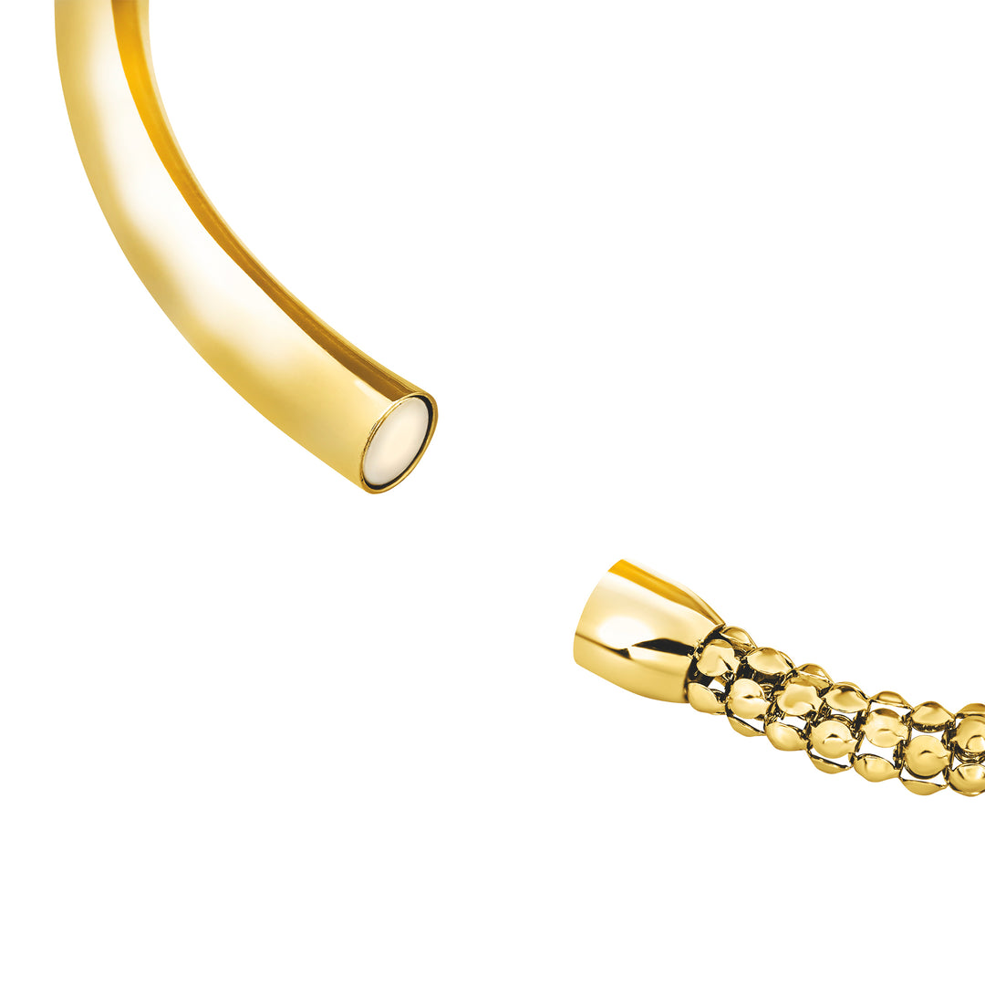 Breil Magnetica System choker necklace in steel, 14k gold PVD finish TJ4238