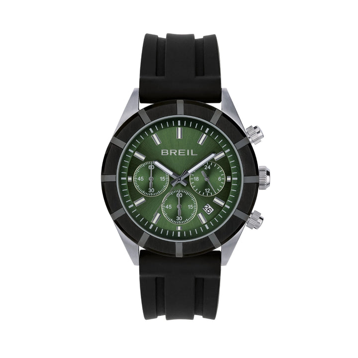 Breil orologio B 12 H Chrono 42mm verde quarzo acciaio TW2024
