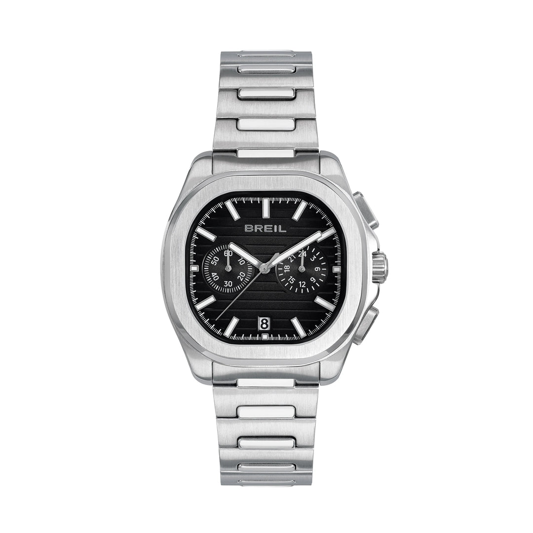 Montre Breil Retrofuture chrono 40mm acier quartz noir TW2129