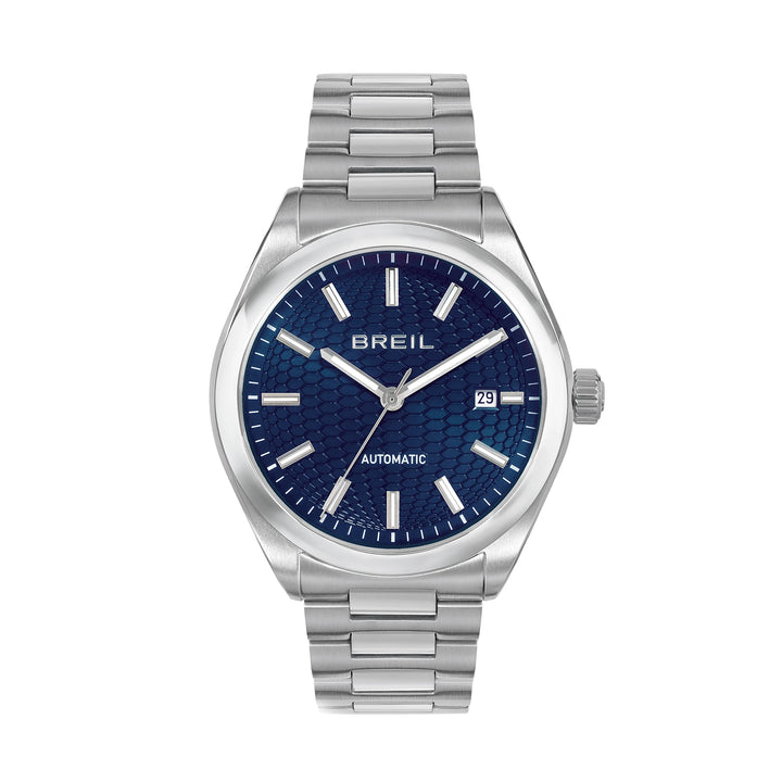 Breil Sphera 40 mm blaue Automatik-Stahluhr TW2131