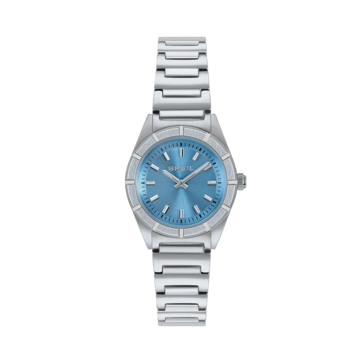Breil Uhr B 12 H 26,5 mm hellblauer Quarzstahl TW2188