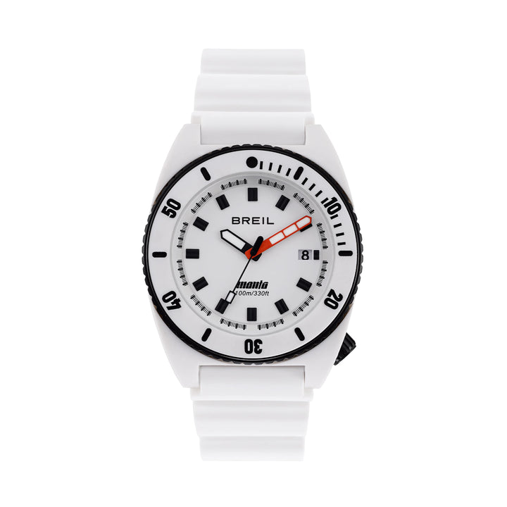 Breil Manta E.C.O. Uhr Blend 42 mm weißes Quarz-Aluminiumoxid und Polyamid TW2194