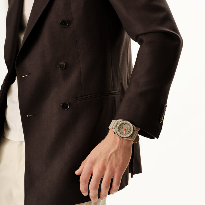 Breil Manta E.C.O. Uhr Blend 42mm graue Quarzkeramik TW2196