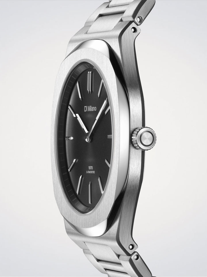 D1 Milano Groovy Black Ultra Thin 39 mm D1-UHBJ01