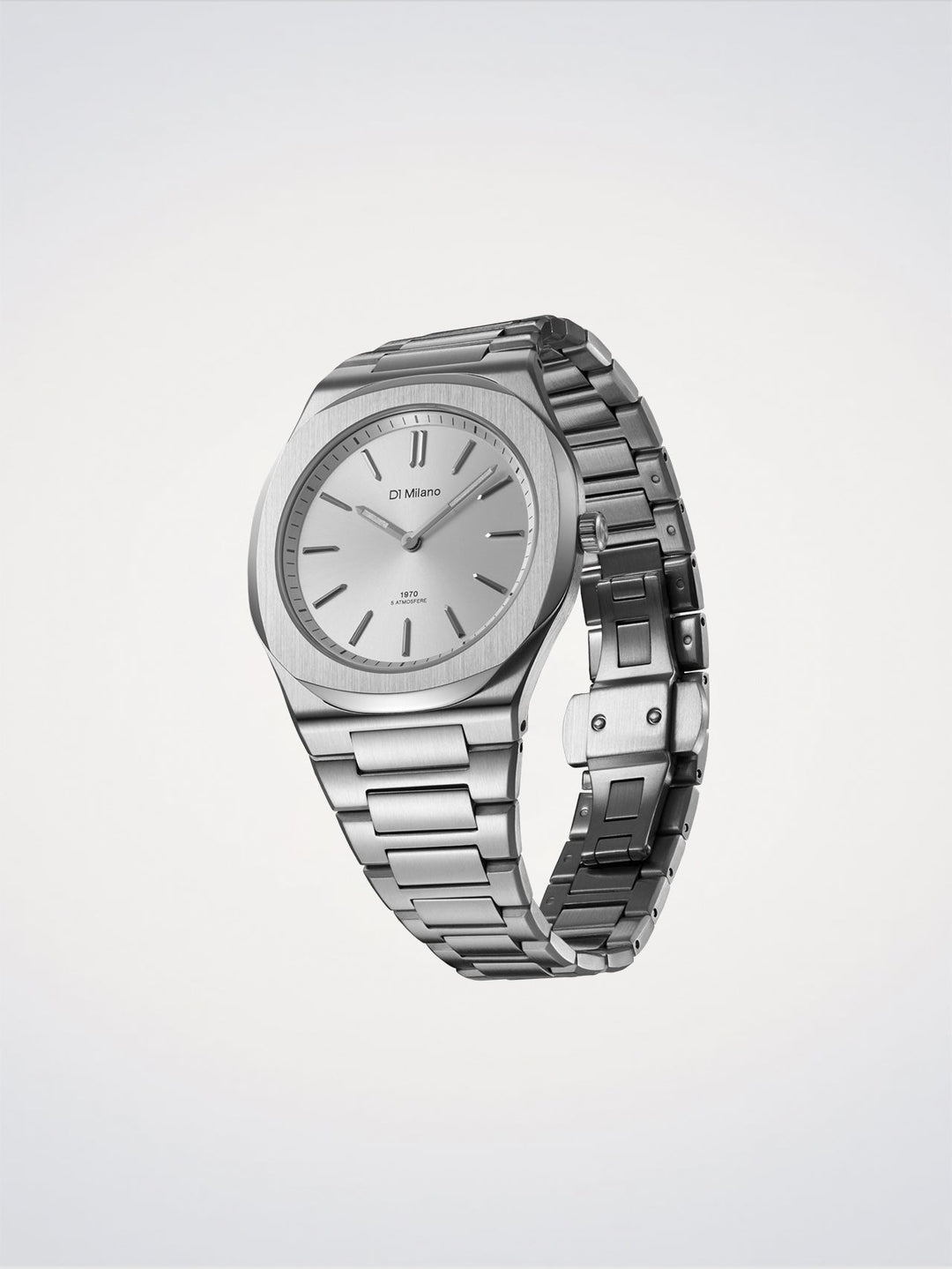 D1 Milano Groovy Silver Ultradünn 39 mm D1-UHBJ02