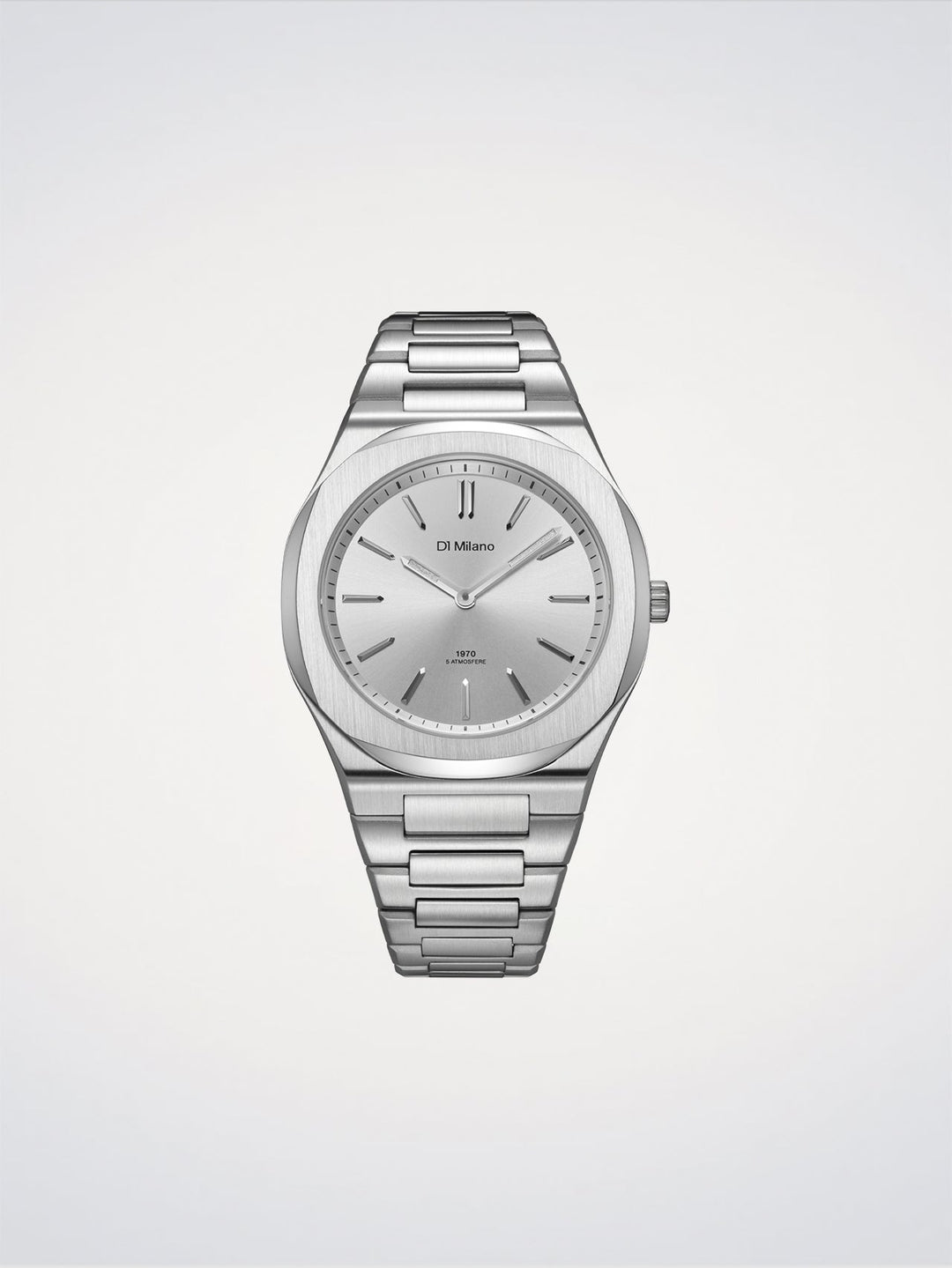 D1 Milano Groovy Silver Ultradünn 39 mm D1-UHBJ02