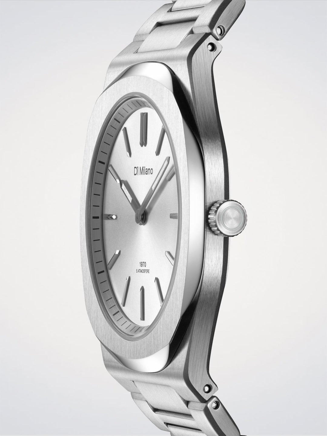 D1 Milano Groovy Silver Ultradünn 39 mm D1-UHBJ02