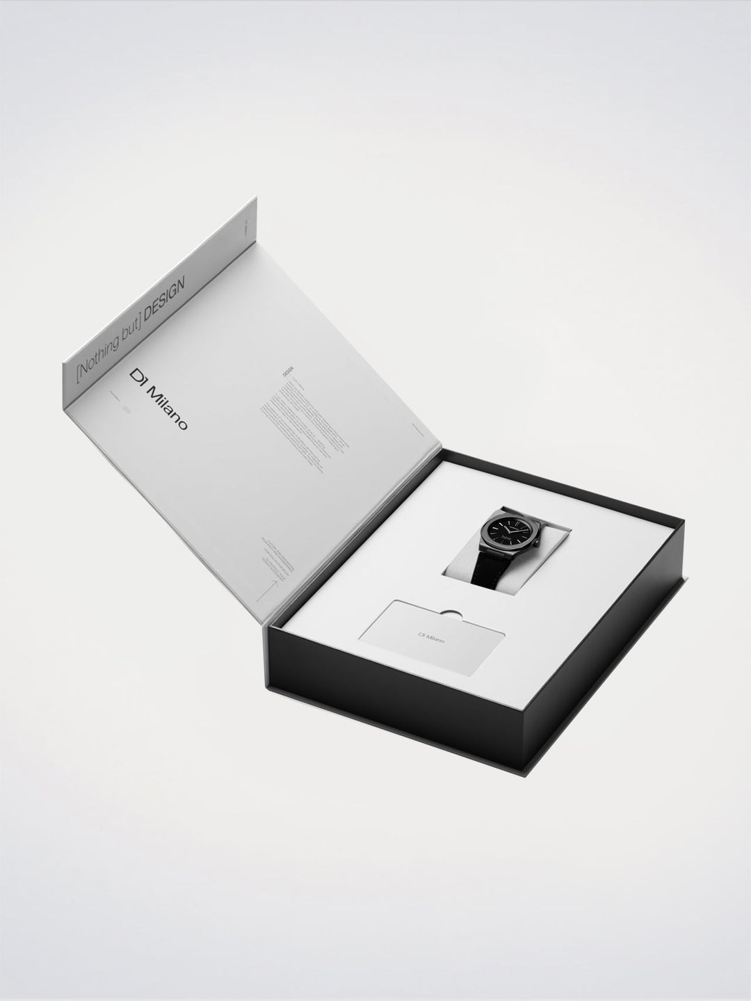 D1 Milano Black Kevlar Ultra Thin Watch 39 mm D1-UHKJ01
