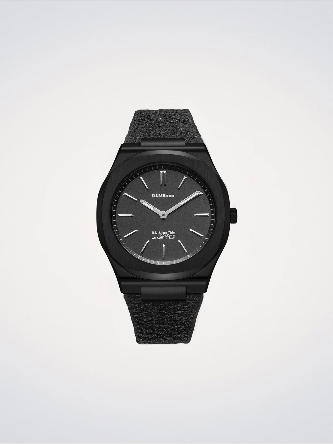 D1 Milano Black Kevlar Ultra Thin Watch 39 mm D1-UHKJ01