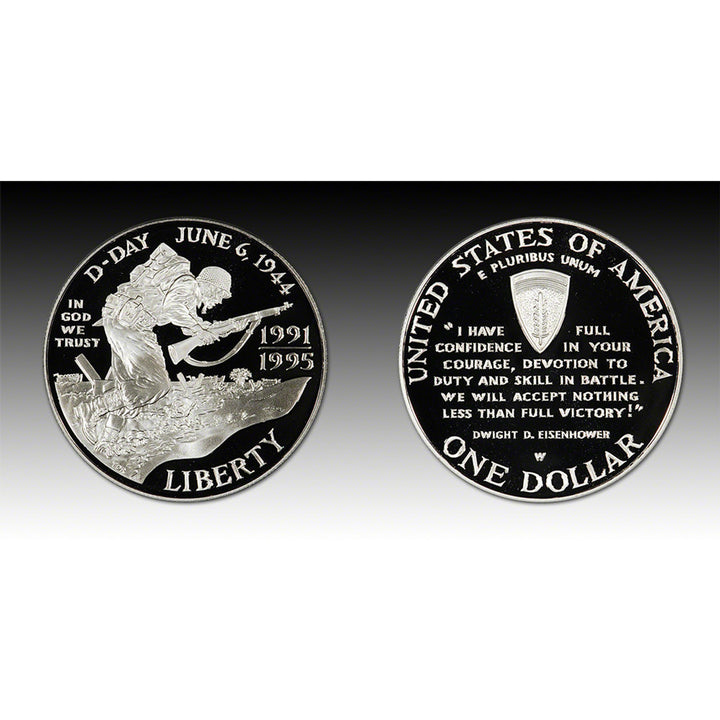 Set monete argento Stati Uniti 50° anniversario seconda guerra mondiale