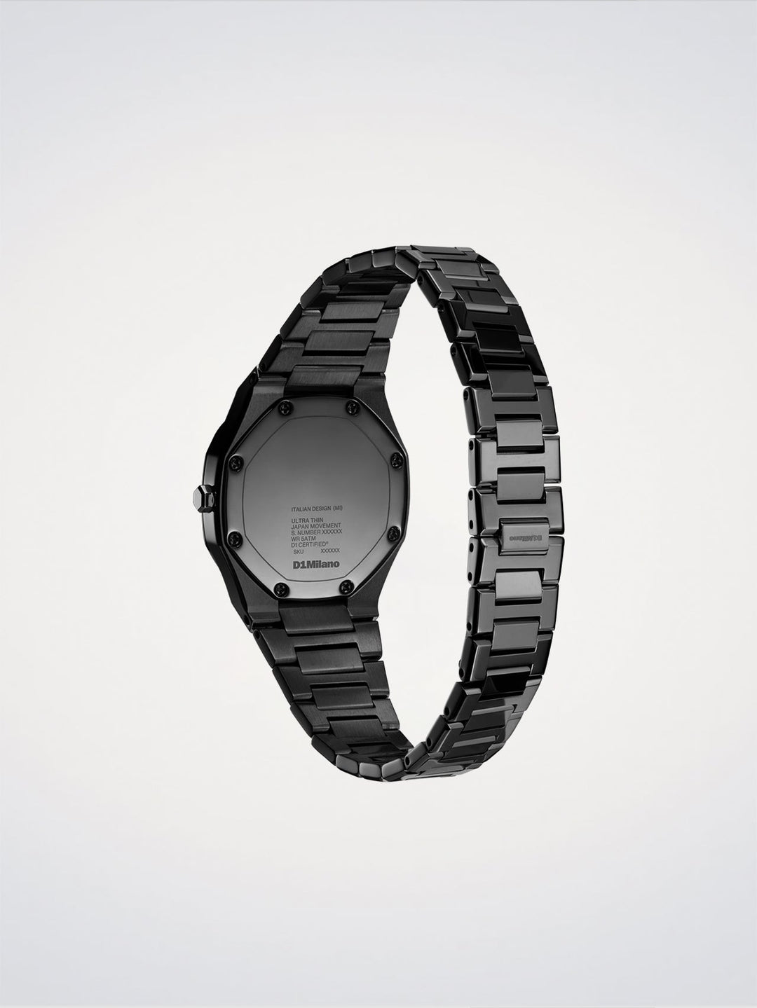 Montre D1 Milano Black Gleam ultra fine 30 mm D1-UTBL41