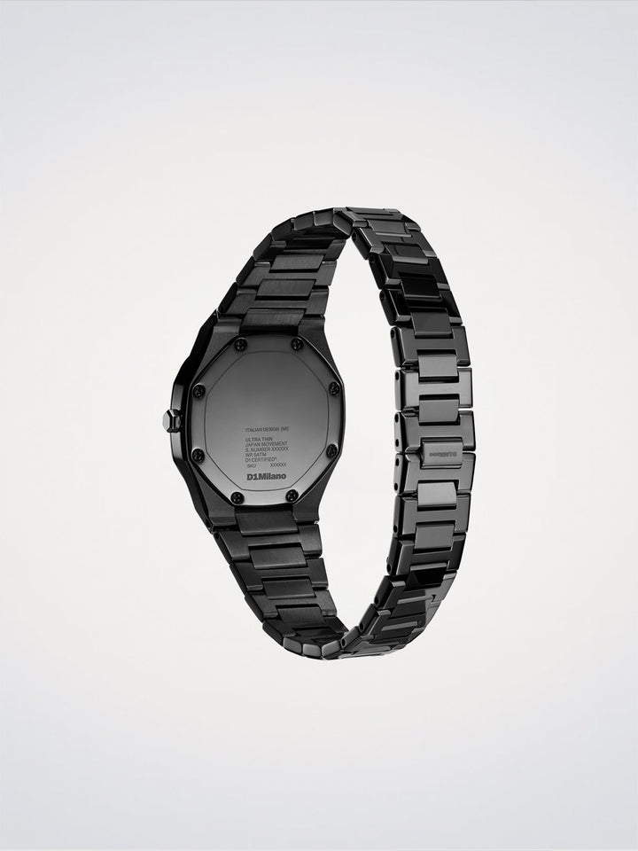 Montre D1 Milano Black Gleam ultra fine 30 mm D1-UTBL41