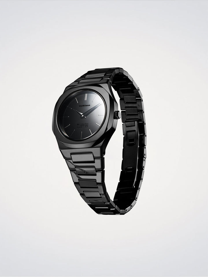 Montre D1 Milano Black Gleam ultra fine 30 mm D1-UTBL41