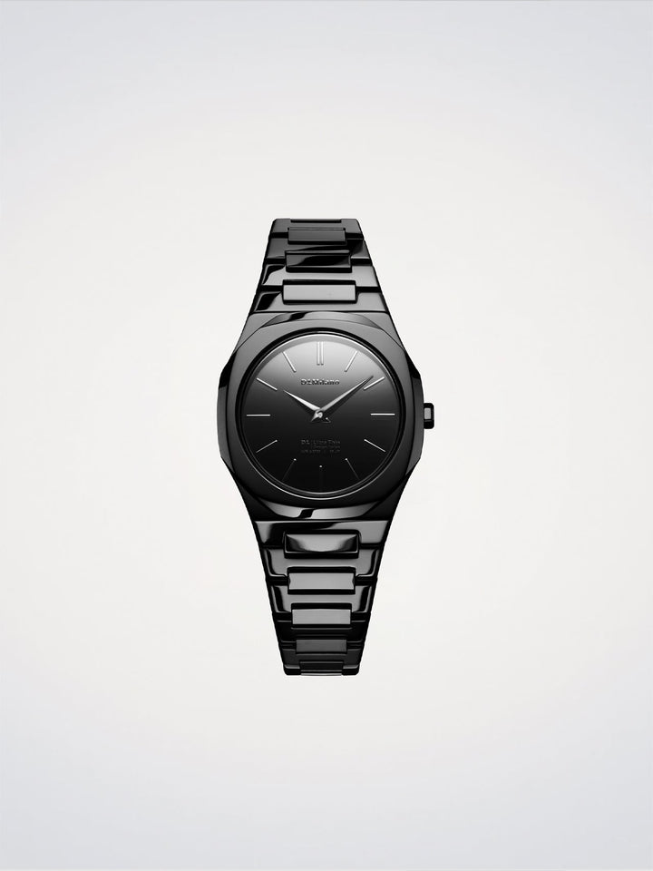 Montre D1 Milano Black Gleam ultra fine 30 mm D1-UTBL41